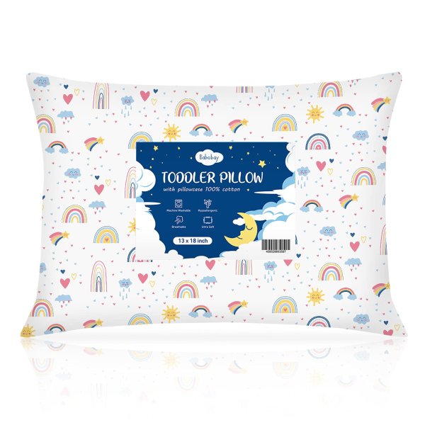 Toddler Pillow,13X18 Soft Baby Pillows for Sleeping,