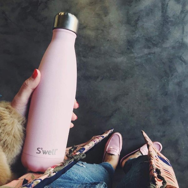 Stainless Steel Water Bottle-17 Pink Topaz-Triple-Layered Vacuum-Insulated Containers Keeps Drinks Cold for 36 Hours and Hot for 18-BPA-Free-Perfect for the Go, 17 fl oz