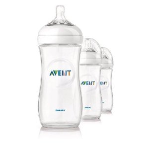 Philips Avent BPA Free Natural Polypropylene Bottle, 11 Ounce, 3-Count @ Amazon.com
