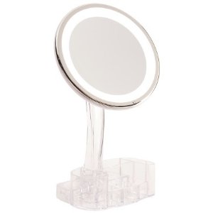 10x LED Mirror With Makeup Stand
