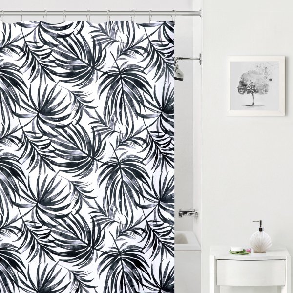 Tropical Leaf Shower Curtain