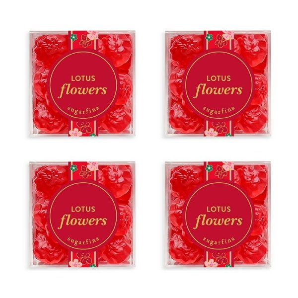 Lotus Flowers Candy, Set of 4