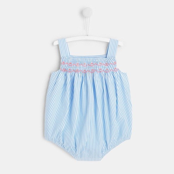 Baby girl bloomers with suspenders