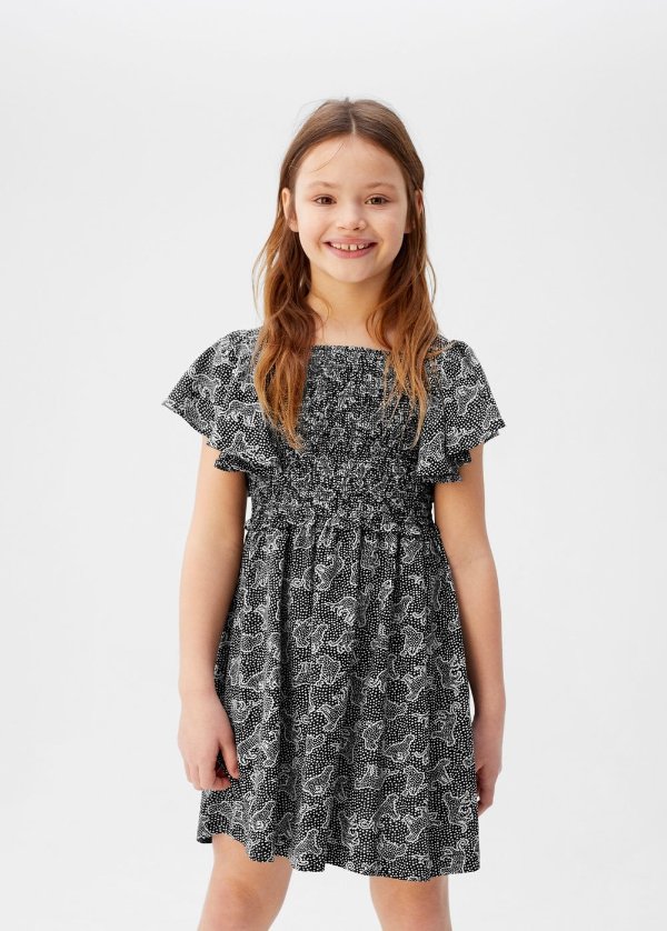 Ruffled printed dress - Girls | OUTLET USA