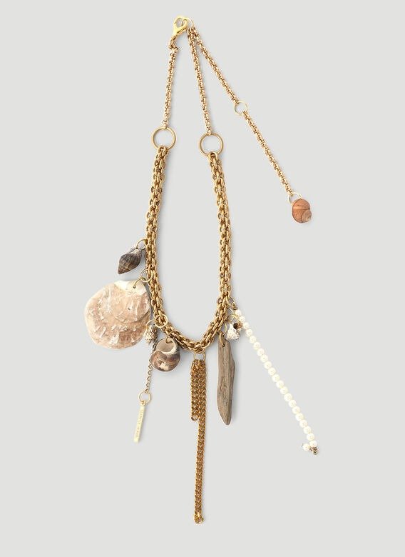 Shaman Charm Necklace in Gold