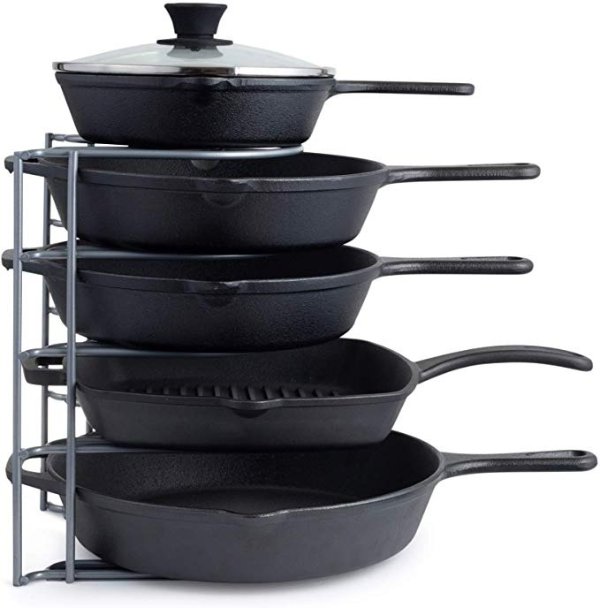 Pan Organizer for Cast Iron Skillets