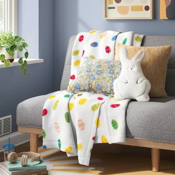 Shaped Easter Bunny Throw Pillow White - Room Essentials™