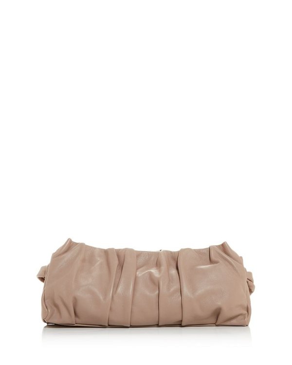 Vague Pleated Leather Convertible Shoulder Bag