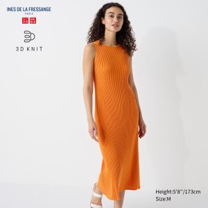 Uniqlo3D Knit Ribbed Sleeveless Dress | UNIQLO US