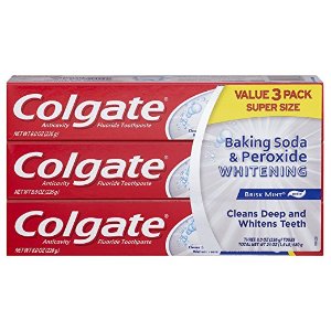 Colgate Baking Soda and Peroxide Whitening Bubbles Toothpaste, 8 Ounce (Pack of 3)