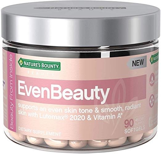 EvenBeauty Beauty Multivitamins, with Vitamin A and Lutemax 2020, Skin Care Supports Even Skin Tone and Smooth, Radiant Skin*, 90 Softgels