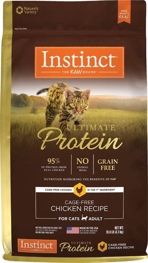 by Nature's Variety Ultimate Protein Grain-Free Cage-Free Chicken Recipe Dry Cat Food, 10-lb bag