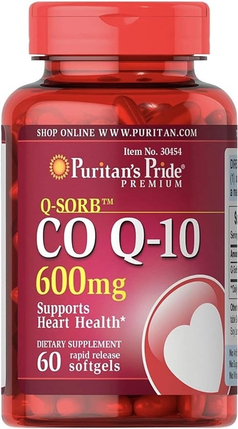 Q-Sorb CoQ10 600mg, Supports Heart Health,60 Rapid Release Softgels