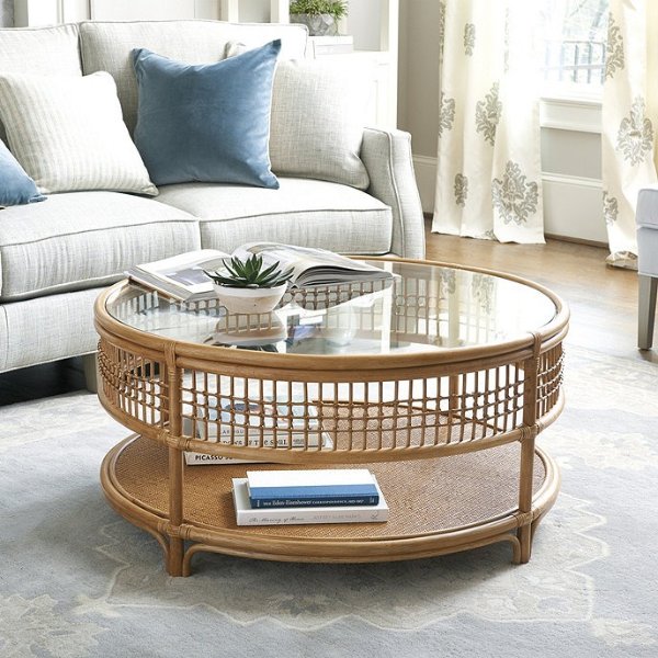 Beverly Rattan Round Coffee Table