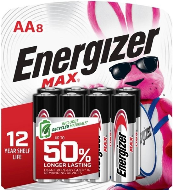 Energizer - MAX AA 电池 8节