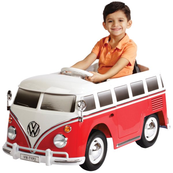 VW Bus 6 Volt Battery Powered Ride-on Vehicle - Red