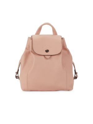  Mini Le Pliage Cuir Leather Drawstring Backpack