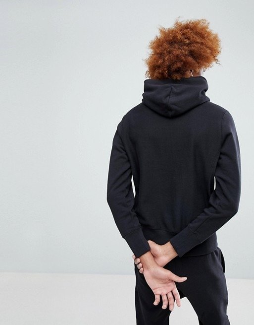 Champion Hoodie With Large Logo In Black at asos.com