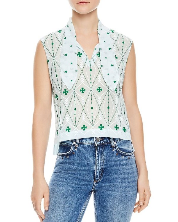 Maylee Embroidered Top