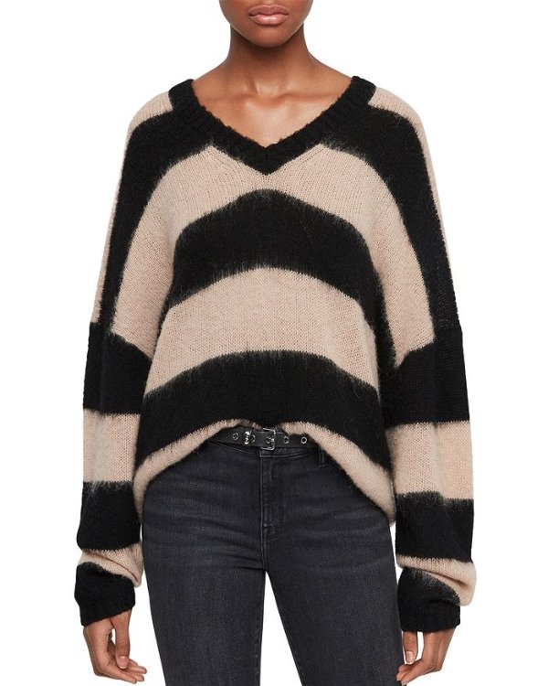 Lou Oversized Striped Sweater
