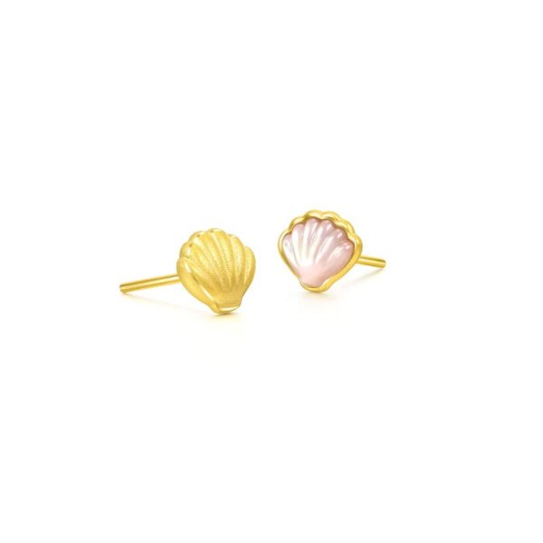 Love Decode Love Decode Pure Gold Shell Earrings | Chow Sang Sang Jewellery eShop