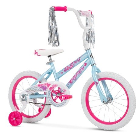 16" Sea Star Girls' EZ Build Bike, Light Blue & Pink