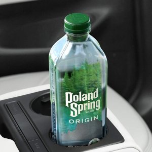 Poland Spring Origin, 100% Natural Spring Water, 900mL Recycled Plastic Bottle (12 Pack)