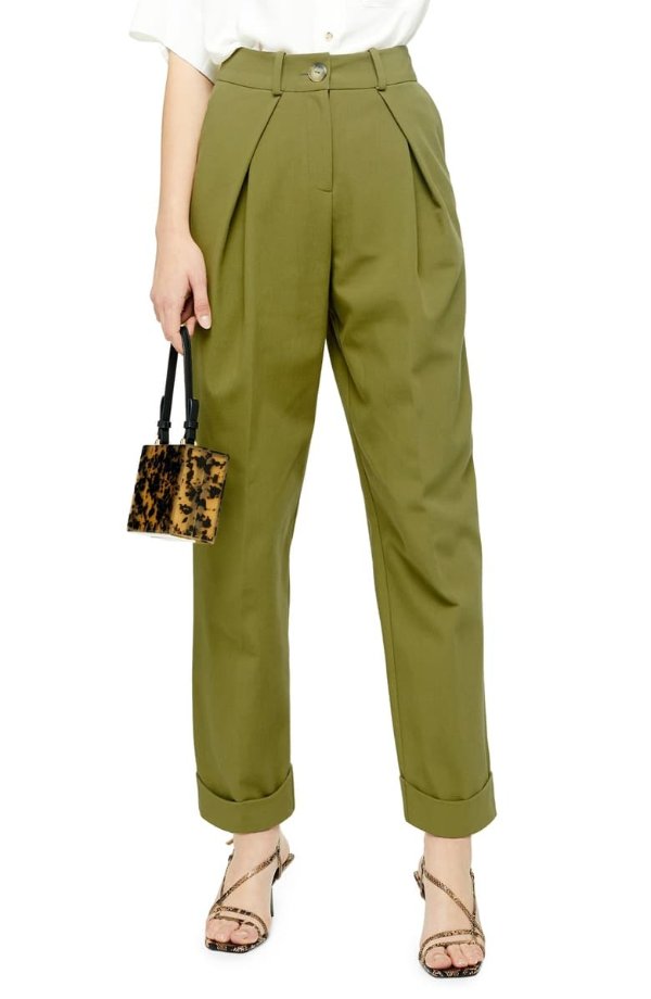 Ovoid Pleated Trousers