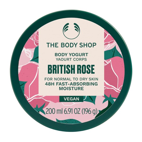 British Rose Body Yogurt, 6.91 Oz