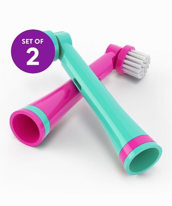 Pink & Blue Pony Replacement Brush Heads - Set of Two