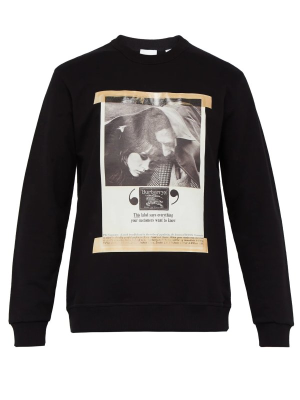 Archive poster-print cotton sweatshirt | Burberry | MATCHESFASHION US