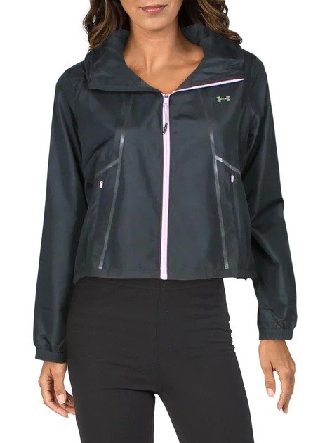 womens slim fit fitness athletic jacket