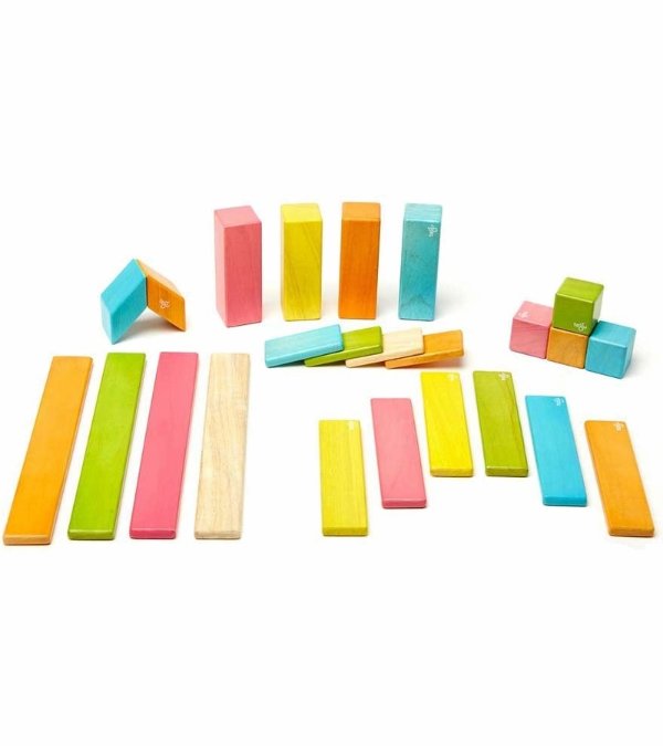 24 Piece Magnetic Blocks Set -Tints