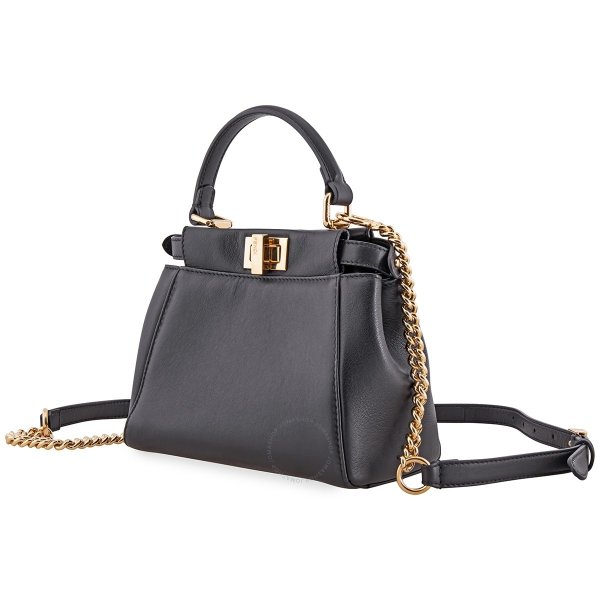 Ladies Black Napp Leather Handbag