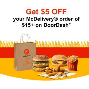 Today Only: Doordash McDonald's Delivery