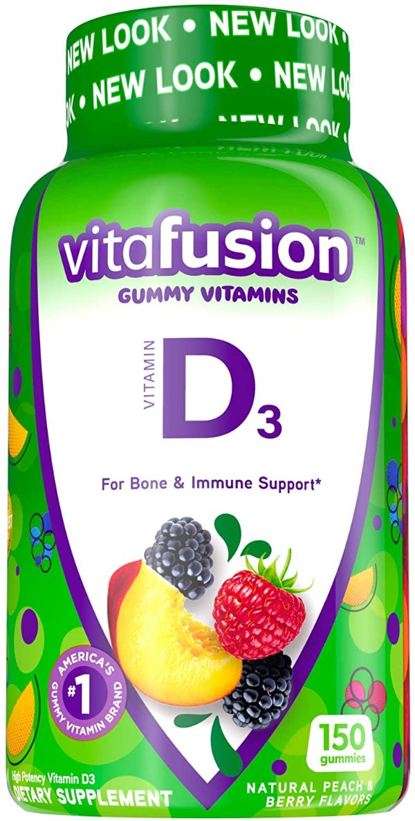 Vitafusion 维生素 D3水果口味软糖 150粒