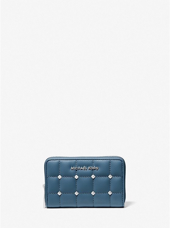 Small Studded Quilted Wallet