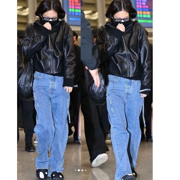 Jennie同款牛仔裤