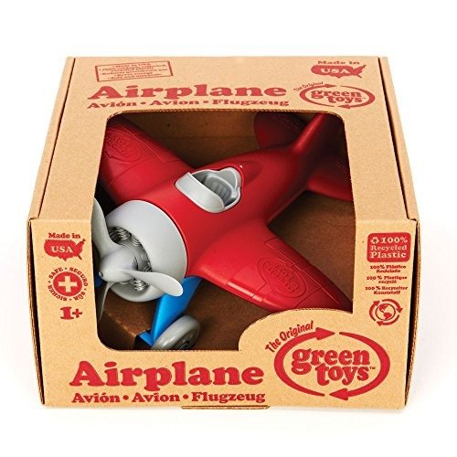 Airplane - BPA Free, Phthalates Free, Red Aero Plane for Improving Aeronautical Knowledge of Children. Toys and Games