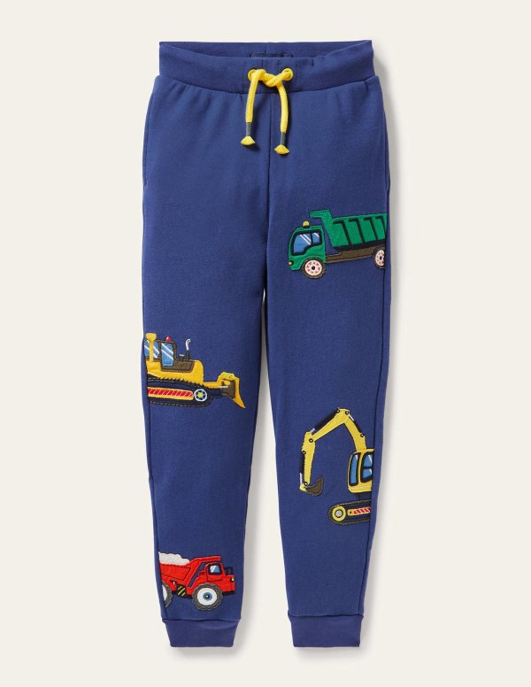 Applique Joggers - Starboard Blue Vehicles | Boden US