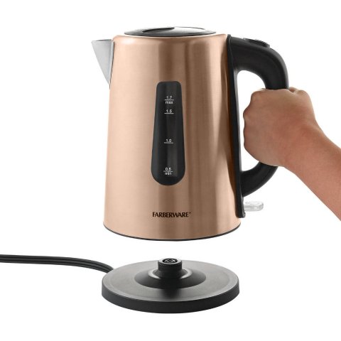 Farberware 1.7L Stainless Steel Electric Kettle $14.88