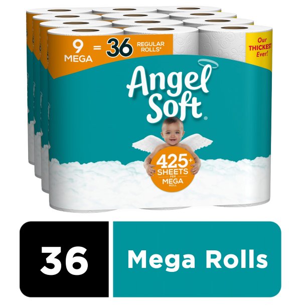 Toilet Paper, 36 Mega Rolls