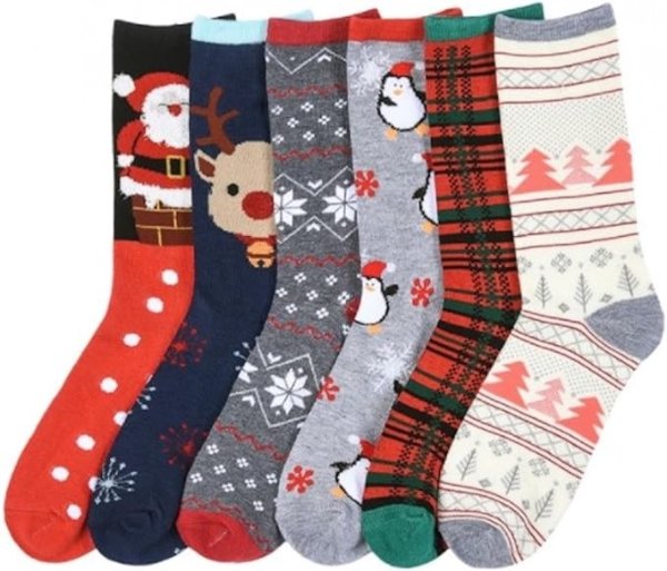 6双装圣诞袜子