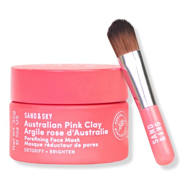 Travel Size Australian Pink Clay - Porefining Face Mask - SAND & SKY | Ulta Beauty
