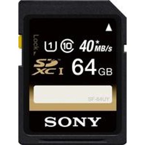 Sony 64GB SDXC Class 10 UHS-1 R40 Memory Card