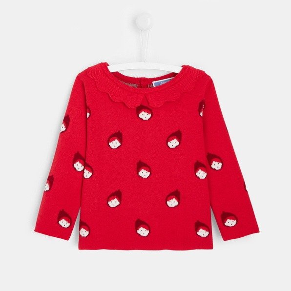 Toddler girl Little Red Riding Hood sweater