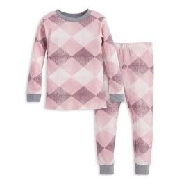 Modern Argyle Organic Baby Pajamas