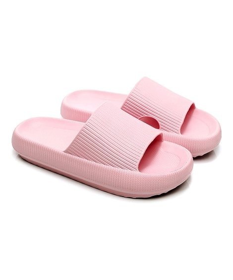 Pink Pillow Slide Sandal - Women
