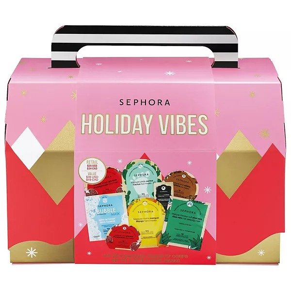 SEPHORA COLLECTION Holiday Vibes - Set of 8 Face and Body Masks