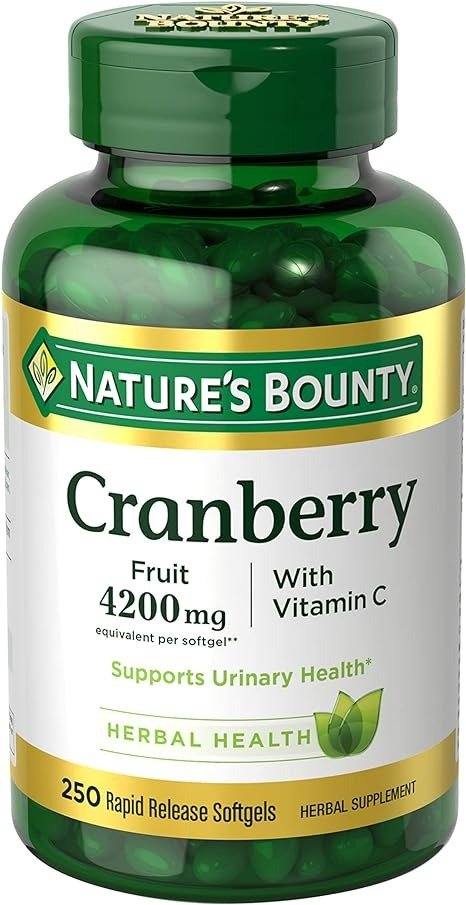 Cranberry 4200mg With Vitamin C, Urinary Health & Immune Support, Cranberry Concentrate, 250 Rapid Release Softgels
